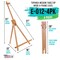 Topanga 31&#x22; High Tabletop Wood Folding A-Frame Artist Studio Easel (4 Pack) - Adjustable Beechwood Tripod Display Stand, Holds Up To 27&#x22; Canvas